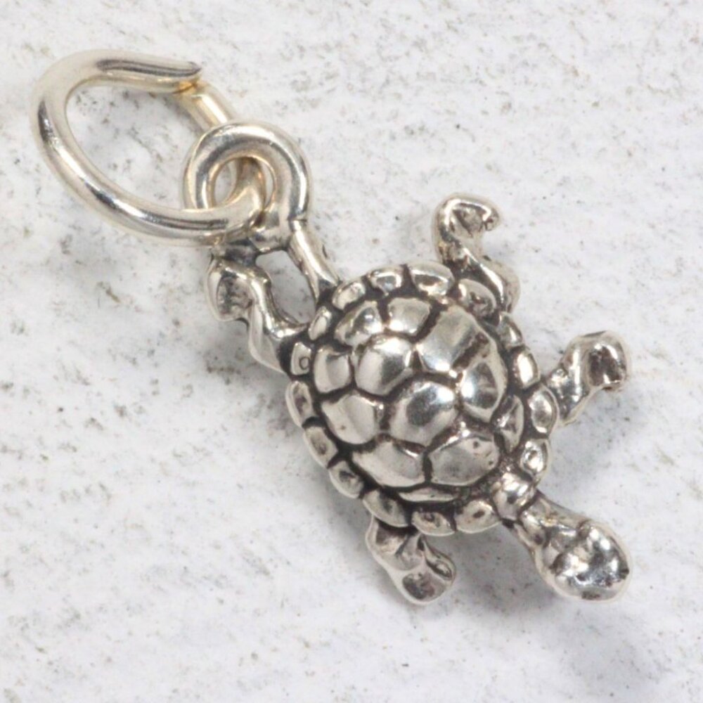 Sterling Silver Mini Turtle Charm Bracelet Charm Pendant